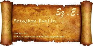 Sztojkov Evelin névjegykártya