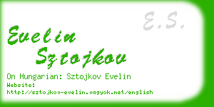 evelin sztojkov business card